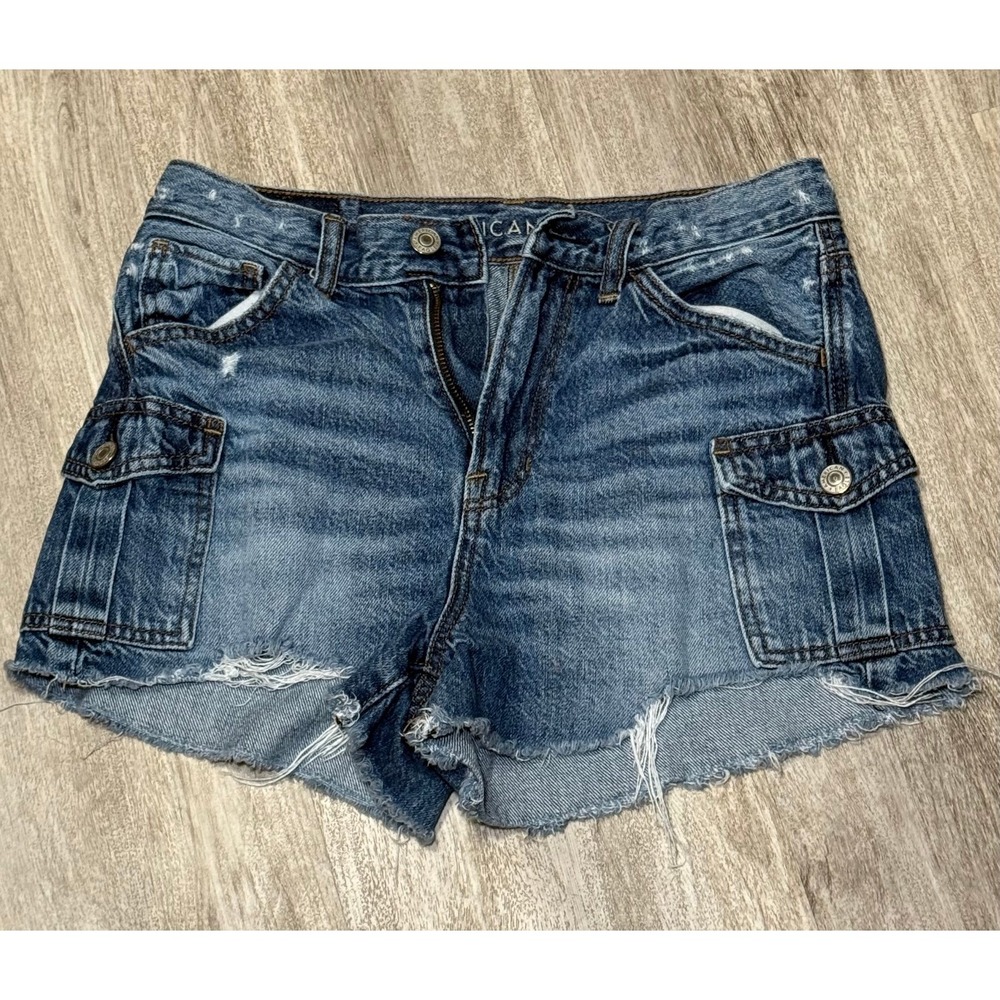 American Eagle cute pocket cut off jean shorts 26 inch waist